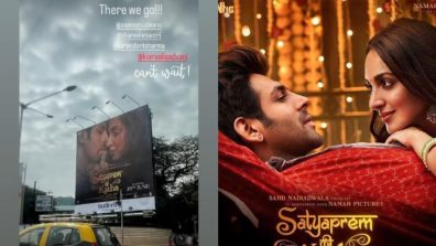 Kiara Advani-Kartik Aaryan starrer Satyaprem Ki Katha hoarding makes buzz in the city, check out