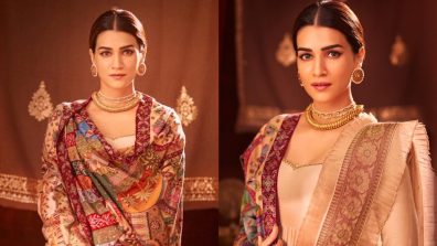 Kriti Sanon decks up in Kalamkari shawl that narrates Ayodhya tales