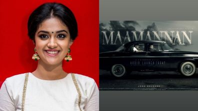 Maamannan Audio Launch: Keerthy Suresh drops vintage poster look