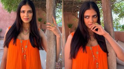 Malavika Mohanan can’t resist the candy-orange, this summer