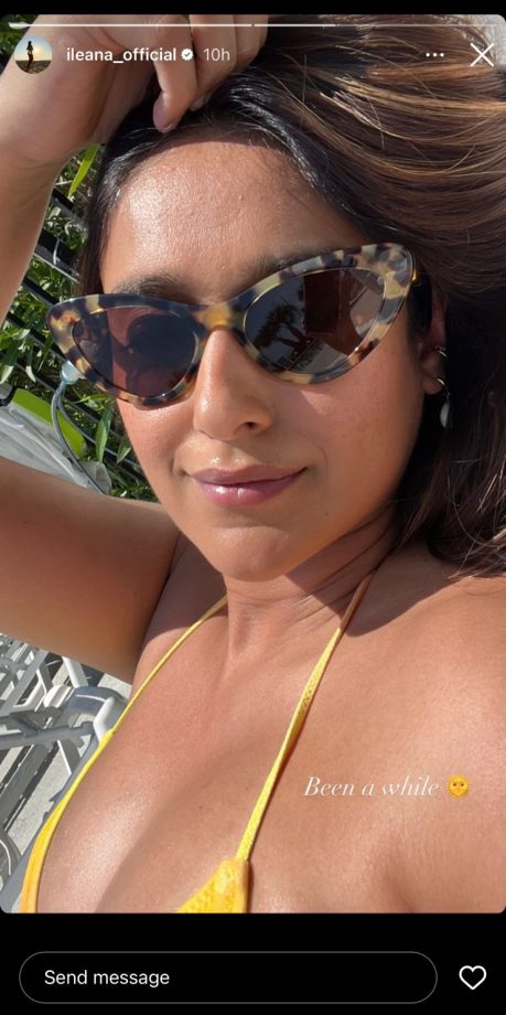 Mama-to-be Ileana D’Cruz shines in yellow swimsuit, says ‘Babymooning hard’ 812528