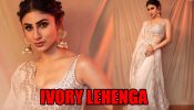 Mouni Roy Stuns In Ivory Embellished Lehenga, Check Photos