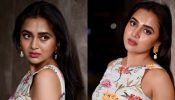 Naagin Swag: Tejasswi Prakash’s floral maxi dress and matching earrings grabs attention