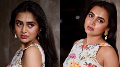 Naagin Swag: Tejasswi Prakash’s floral maxi dress and matching earrings grabs attention