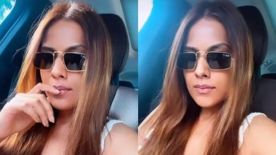 Nia Sharma Looks Cool In Knitted Top And Glasses; See Pics