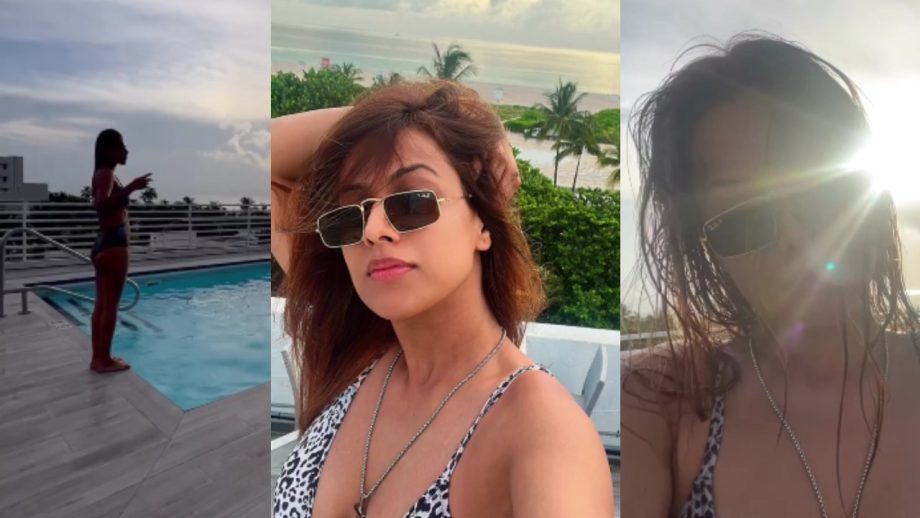 Nia Sharma Looks Sultry In Bikini, Takes Dip In Oceanfront 867073