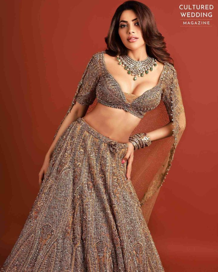 Nikki Tamboli's shimmery magic in bold and beautiful ethnic lehenga stabs hearts 817886