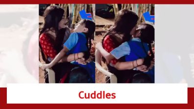 Pandya Store Fame Shiny Doshi Cuddles And Kisses Child Actor Kiara Sadh In This Cute BTS Video