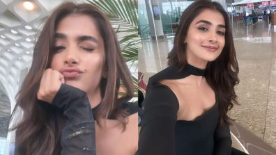 Pooja Hegde is all about goof and play at airport, see pics