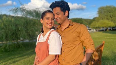 Priya Bapat Blushes Posing With Hubby Umesh Kamat