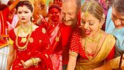 Rubina Dilaik is born to rule, melts hearts in red saree and lavish gold jewellery