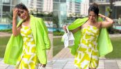 Sargun Mehta Looks Fierce In Green Mini Dress; See Pics