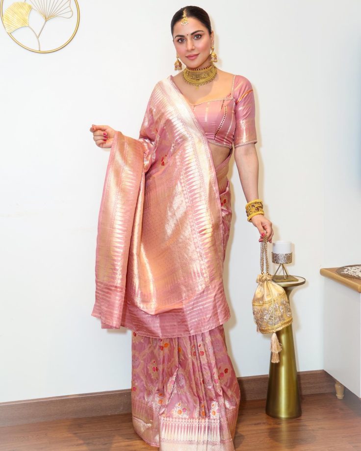 Shraddha Arya is muse in designer silk drape 822078