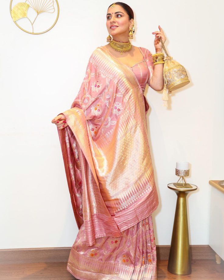 Shraddha Arya is muse in designer silk drape 822082