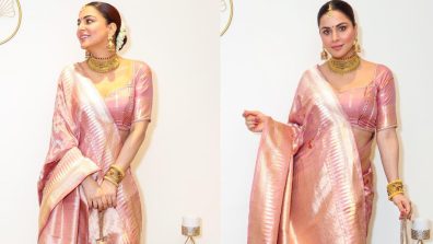 Shraddha Arya is muse in designer silk drape