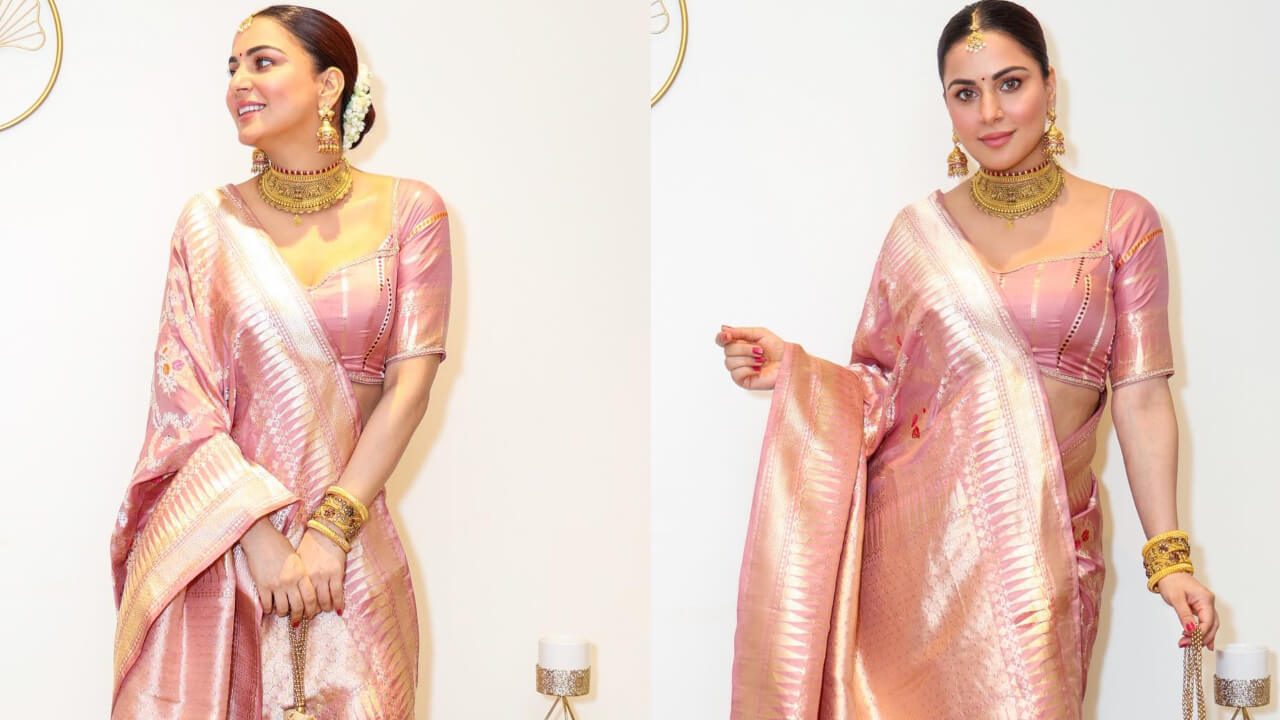 Shraddha Arya is muse in designer silk drape 822084