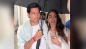 Sidharth Malhotra And Kiara Advani Walk In Rain After Satya Prem Ki Katha Screening