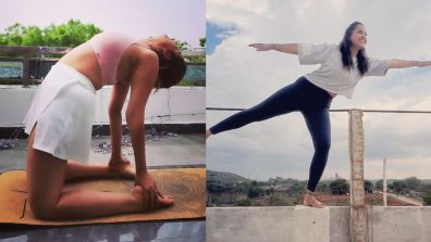 Sneak Peek Into Akshara Singh And Kajal Sharda’s Inspirational Yoga Positions