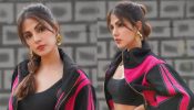 Stop and stare! Rhea Chakraborty looks grand in hot pink and black athleisure