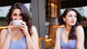 Stunner! Dhvani Bhanushali’s lavender couture spells monsoon