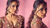 Surbhi Jyoti takes the traditional flight in floral embellished blouse and saree