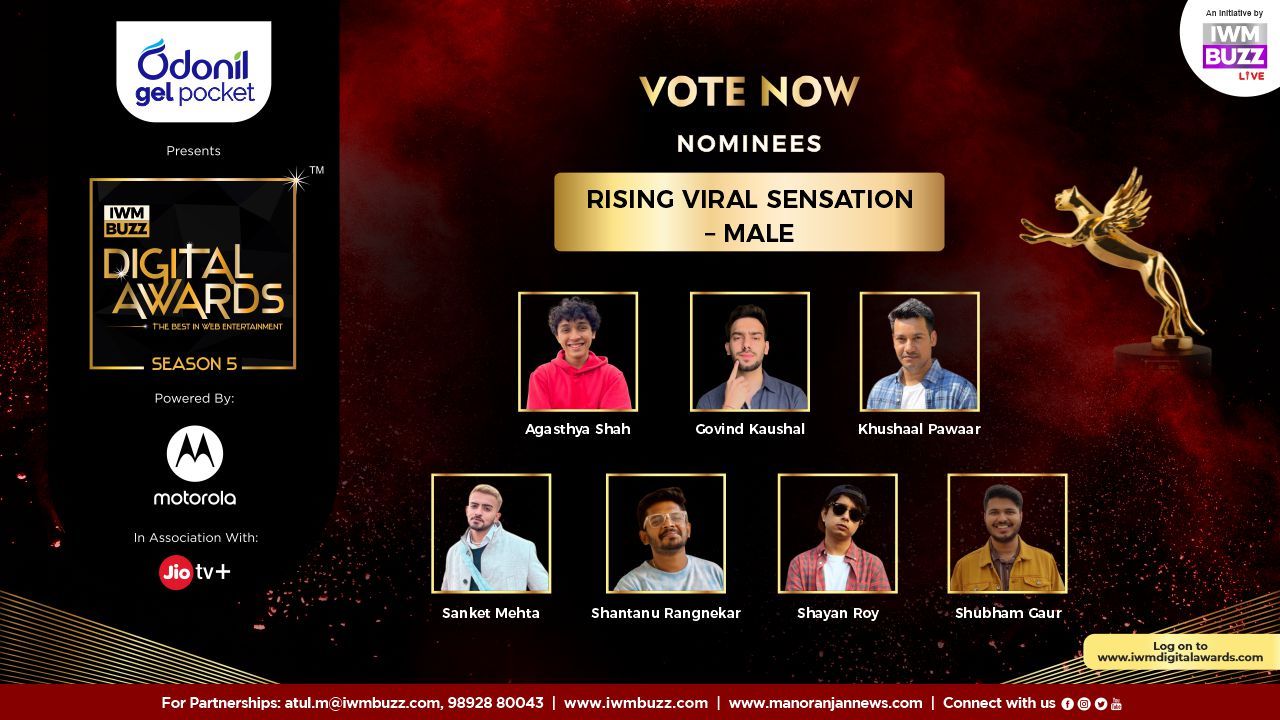 Vote Now: Rising Viral Sensation - Male? Shayan Roy, Agasthya Shah, Khushaal Pawaar, Govind Kaushal, Shubham Gaur, Shantanu Rangnekar, Sanket Mehta 812921