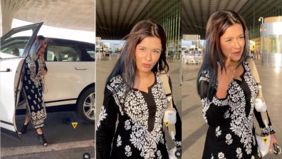 Watch: Avneet Kaur makes smashing entry in black kurti at airport, internet can’t keep calm