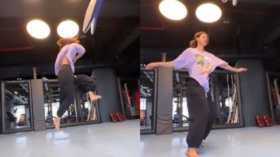 Watch: Disha Patani’s high-flying strong kick will inspire you