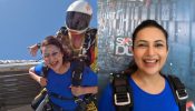 Watch: Divyanka Tripathi aces skydive like a pro