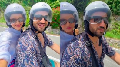 Watch: Jasmin Bhasin and beau Aly Goni go on a romantic bike ride