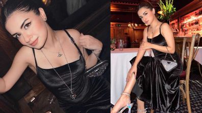 London Diaries: Avneet Kaur Radiates Charm in Black Velvet Dress