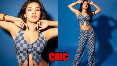 Avneet Kaur Nails Chic Look In Block Print Co-Ord Set