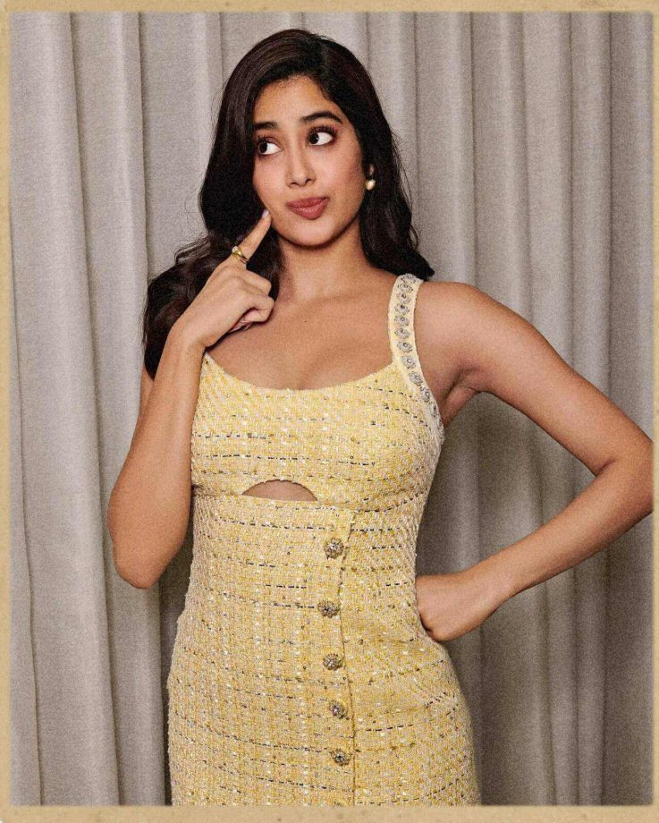 Check Out: Janhvi Kapoor's Quirky Shades In Shiny Mini Dress 834891