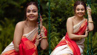 Devoleena Bhattacharjee Soaring Hotness As She Ditched Blouse In Bengali Traditional Look, Check Now