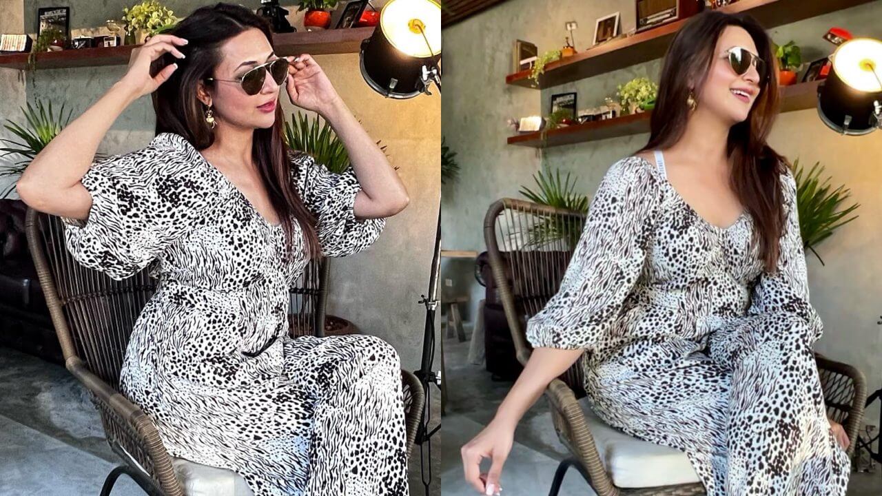 Divyanka Tripathi Looks Spectacular In Leopard Print Jumpsuit(New Pics Alert) 834990