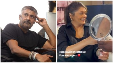 Filmmaker Vivek Ranjan Agnihotri shares a touching clip of his wife Pallavi Joshi from the interviews of ‘The Kashmir Files Unreported’; says “You are a gem ❤️”