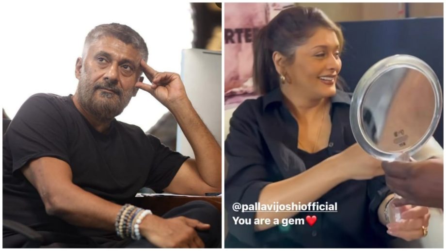 Filmmaker Vivek Ranjan Agnihotri shares a touching clip of his wife Pallavi Joshi from the interviews of 'The Kashmir Files Unreported'; says "You are a gem ❤️" 835763