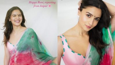 In Pics: Alia Bhatt keeps check on tie-dye trend with traditional flair