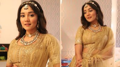 In Pics: Ashi Singh Turns Bride In Gold Lehenga