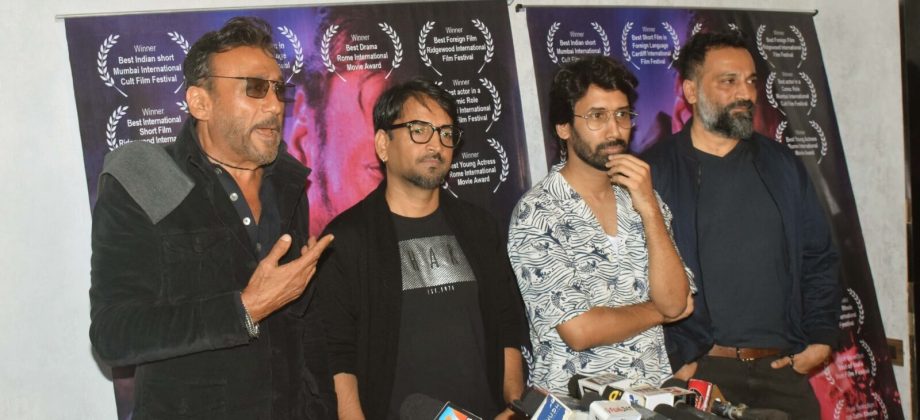 Jackie Shroff, Amrita Rao attended the screening of director Karan Singh Rathore's short film 