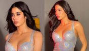 Janhvi Kapoor Flaunts Glitter Glam In Silver Bodycon Gown