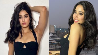 Janhvi Kapoor Flaunts Hourglass Figure In Black Bodycon; See Pics