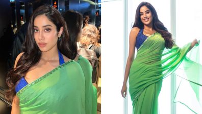 Janhvi Kapoor Turns ‘Bawaal’ In Green Saree