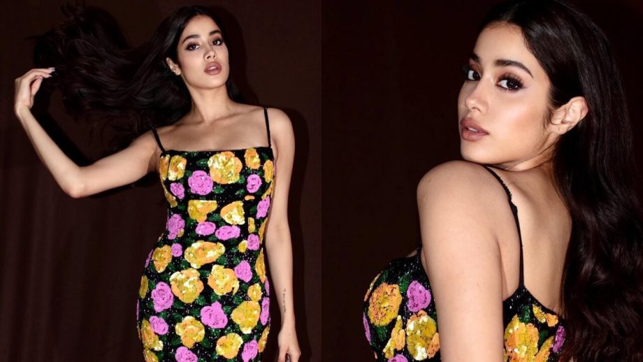 Janhvi Kapoor Turns Muse In Sparkling Floral Bodycon; See Bawaal Pics 832855