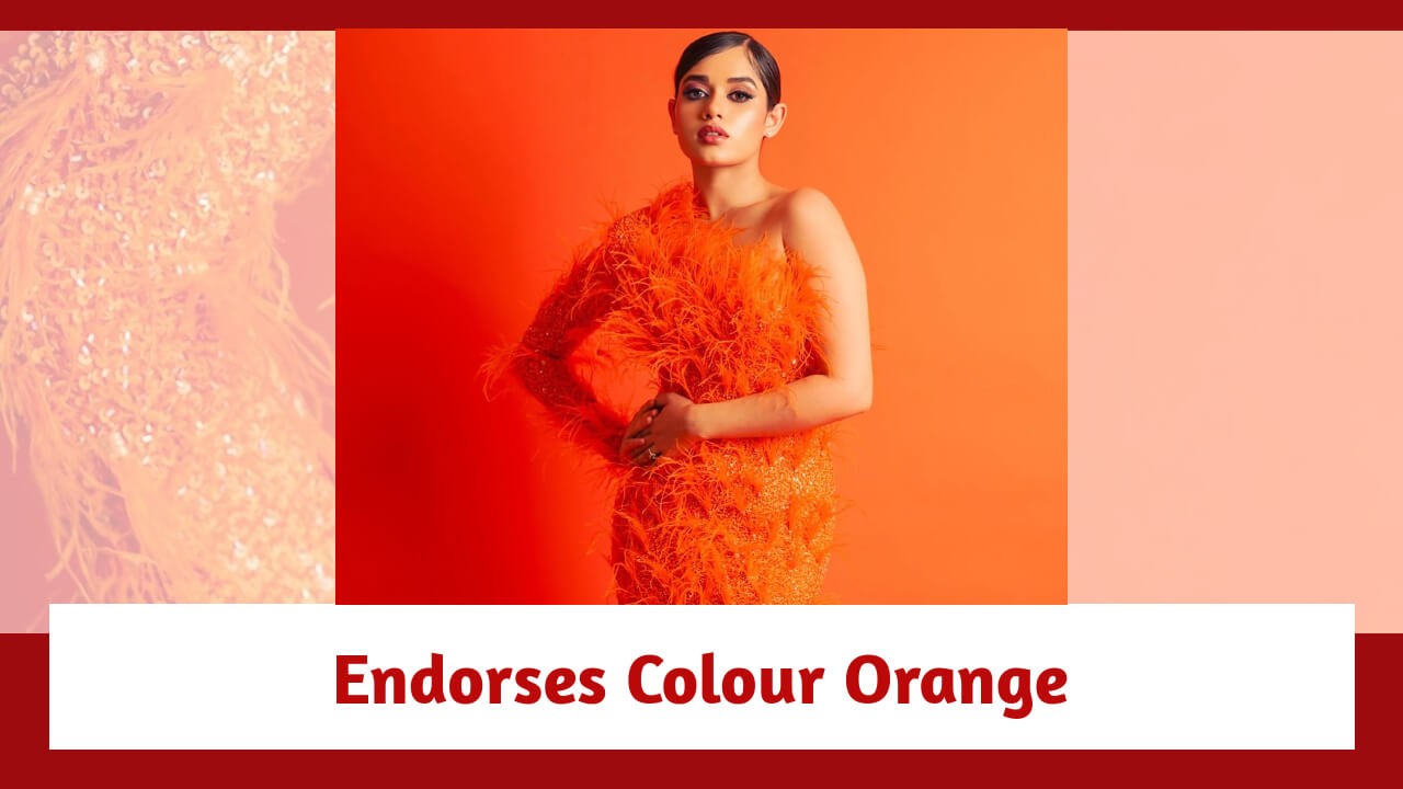 Jannat Zubair Endorses Colour Orange In Style Wearing A Feathery Bodycon; Check Pics 822705