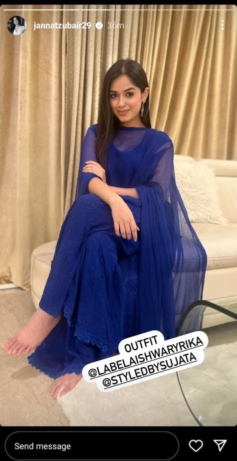 Jannat Zubair Glows In Traditional Salwar Suit 833490