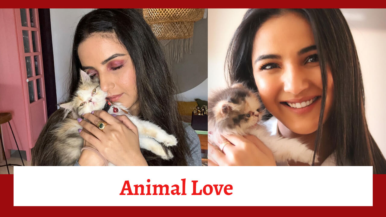 Jasmin Bhasin Shows Her Animal Love; Cuddles Her Pet In These Pics 823942