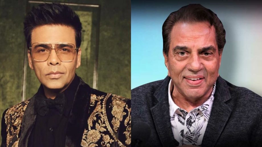 Karan Johar Makes Dharmendra Emote To His Old Song 834463