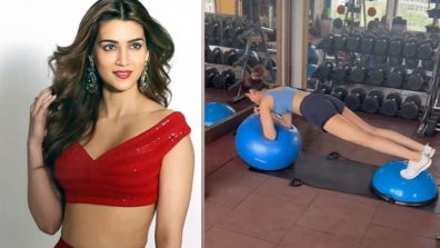 Learn the art of gym ball from Kriti Sanon, watch video