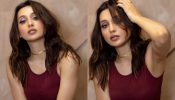 Mimi Chakraborty Flaunts Midriff In Maroon Co-ord Set(New Pics Alert)